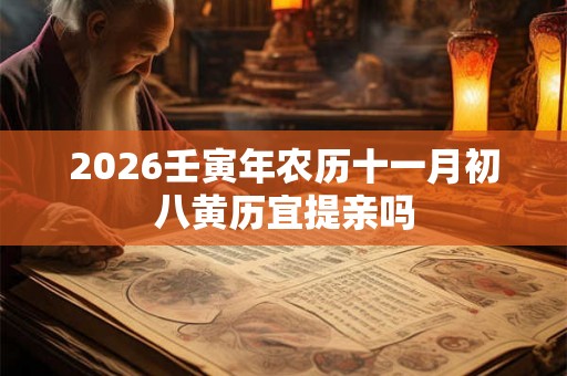2026壬寅年农历十一月初八黄历宜提亲吗