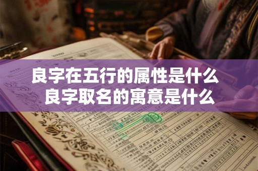 良字在五行的属性是什么 良字取名的寓意是什么 良字在五行的属性是什么 良字取名的寓意是什么