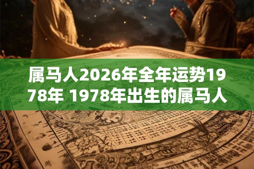 属马人2026年全年运势1978年 1978年出生的属马人2026年运势如何