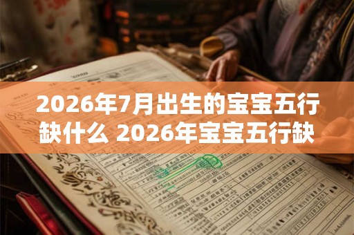 2026年7月出生的宝宝五行缺什么 2026年宝宝五行缺哪个
