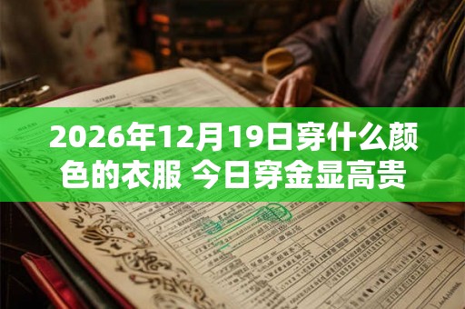 2026年12月19日穿什么颜色的衣服 今日穿金显高贵 2026年12月19日穿什么颜色的衣服 今日穿金显高贵