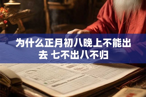 为什么正月初八晚上不能出去 七不出八不归