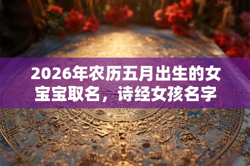 2026年农历五月出生的女宝宝取名，诗经女孩名字