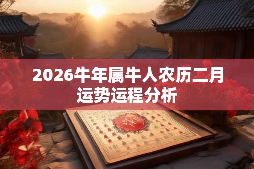 2026牛年属牛人农历二月运势运程分析