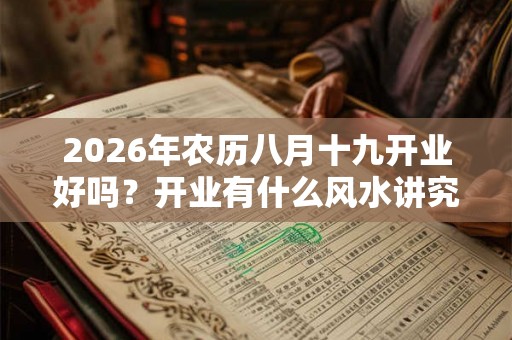 2026年农历八月十九开业好吗？开业有什么风水讲究？