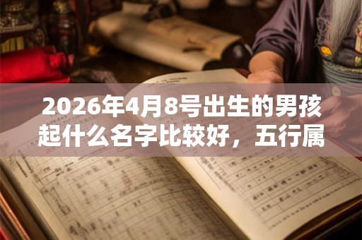 2026年4月8号出生的男孩起什么名字比较好，五行属什么