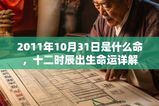 2011年10月31日是什么命，十二时辰出生命运详解