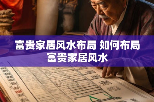 富贵家居风水布局 如何布局富贵家居风水