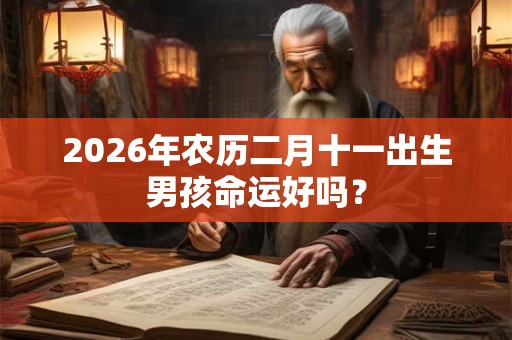 2026年农历二月十一出生男孩命运好吗？