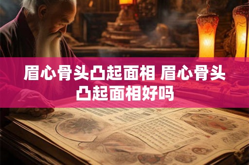 眉心骨头凸起面相 眉心骨头凸起面相好吗 眉心骨头凸起面相 眉心骨头凸起面相好吗