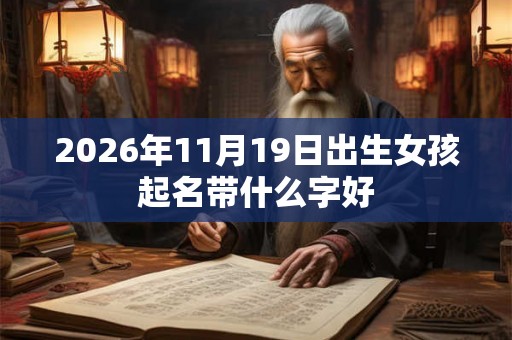 2026年11月19日出生女孩起名带什么字好