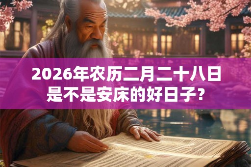 2026年农历二月二十八日是不是安床的好日子？