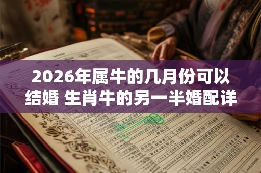 2026年属牛的几月份可以结婚 生肖牛的另一半婚配详解