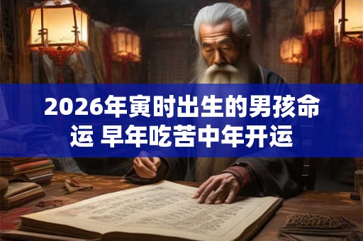 2026年寅时出生的男孩命运 早年吃苦中年开运