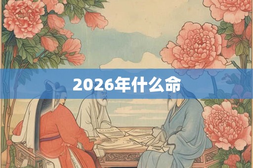 2026年什么命