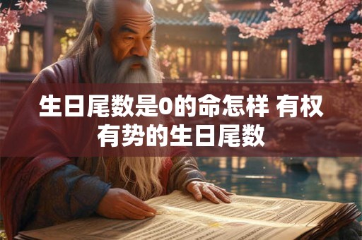 生日尾数是0的命怎样 有权有势的生日尾数