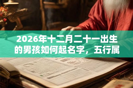2026年十二月二十一出生的男孩如何起名字，五行属什么