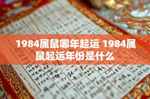 1984属鼠哪年起运 1984属鼠起运年份是什么