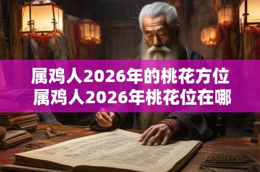 属鸡人2026年的桃花方位 属鸡人2026年桃花位在哪