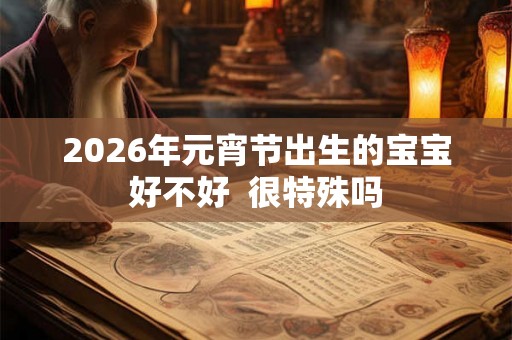 2026年元宵节出生的宝宝好不好  很特殊吗