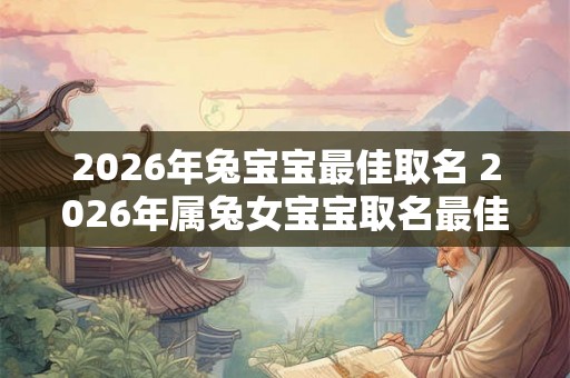 2026年兔宝宝最佳取名 2026年属兔女宝宝取名最佳用字