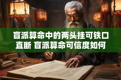 盲派算命中的两头挂可铁口直断 盲派算命可信度如何