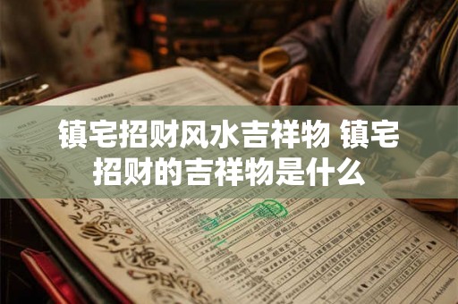 镇宅招财风水吉祥物 镇宅招财的吉祥物是什么