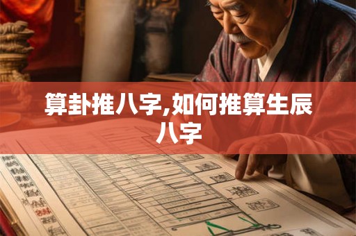 算卦推八字,如何推算生辰八字 算卦推八字,如何推算生辰八字