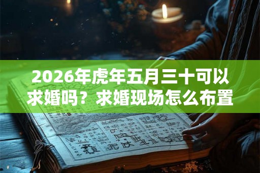 2026年虎年五月三十可以求婚吗？求婚现场怎么布置？
