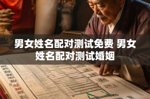 男女姓名配对测试免费 男女姓名配对测试婚姻 男女姓名配对测试免费 男女姓名配对测试婚姻