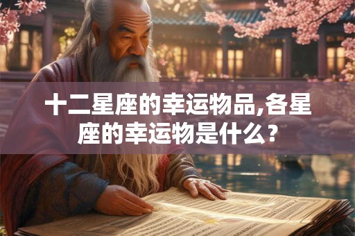 十二星座的幸运物品,各星座的幸运物是什么？