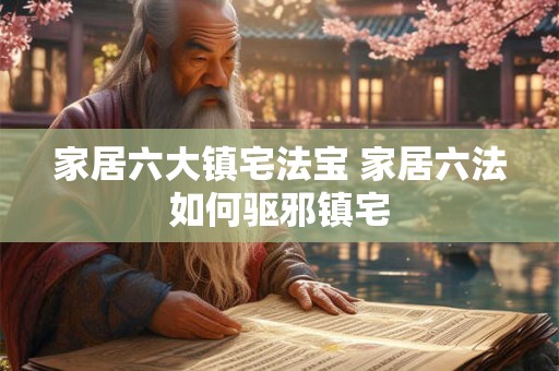 家居六大镇宅法宝 家居六法如何驱邪镇宅