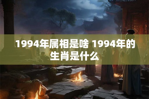 1994年属相是啥 1994年的生肖是什么