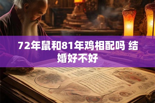72年鼠和81年鸡相配吗 结婚好不好