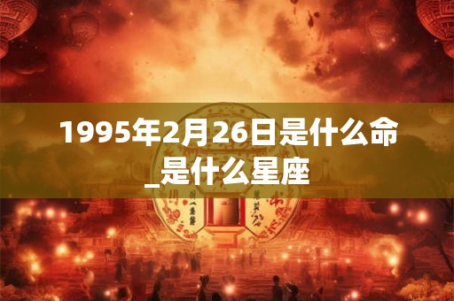 1995年2月26日是什么命_是什么星座