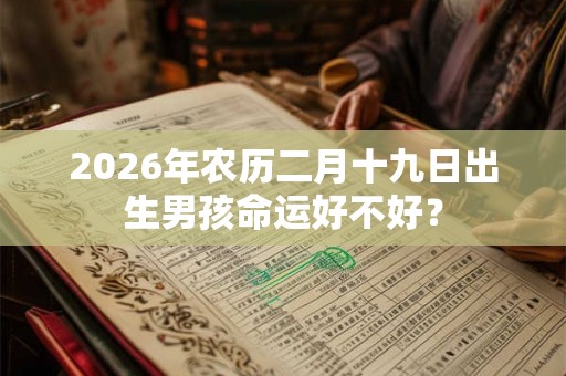 2026年农历二月十九日出生男孩命运好不好? 2026年农历二月十九日出生男孩命运好不好?