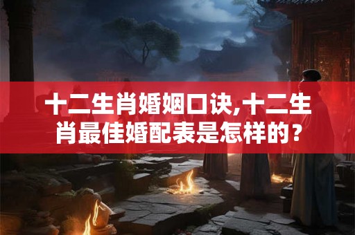 十二生肖婚姻口诀,十二生肖最佳婚配表是怎样的？