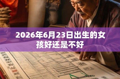 2026年6月23日出生的女孩好还是不好