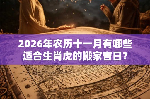 2026年农历十一月有哪些适合生肖虎的搬家吉日? 2026年农历十一月有哪些适合生肖虎的搬家吉日?