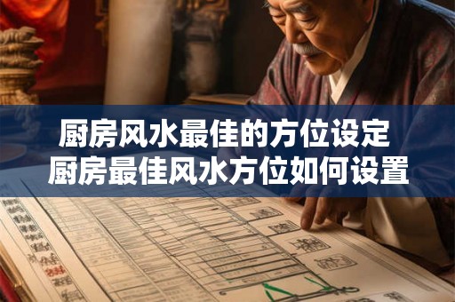 厨房风水最佳的方位设定 厨房最佳风水方位如何设置