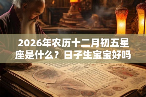 2026年农历十二月初五星座是什么？日子生宝宝好吗？