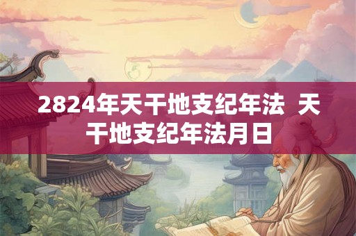2824年天干地支纪年法  天干地支纪年法月日