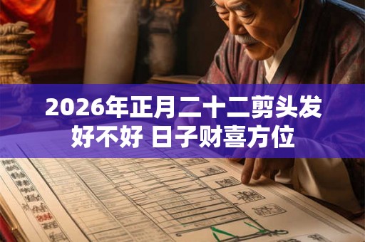 2026年正月二十二剪头发好不好 日子财喜方位 2026年正月二十二剪头发好不好 日子财喜方位