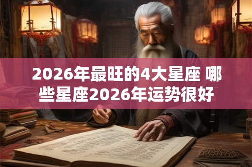 2026年最旺的4大星座 哪些星座2026年运势很好