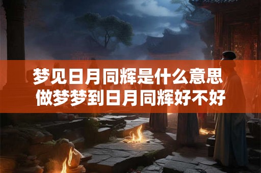 梦见日月同辉是什么意思 做梦梦到日月同辉好不好
