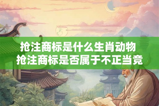 抢注商标是什么生肖动物 抢注商标是否属于不正当竞争