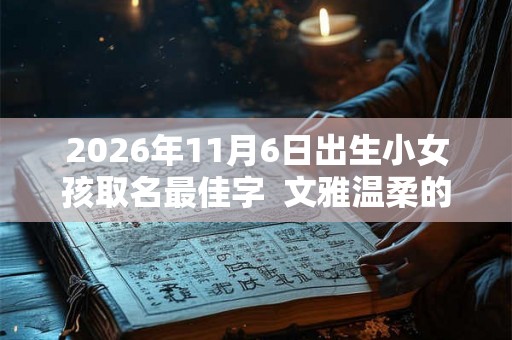 2026年11月6日出生小女孩取名最佳字  文雅温柔的名字