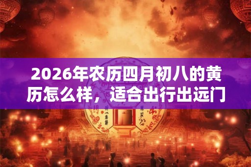 2026年农历四月初八的黄历怎么样，适合出行出远门吗？