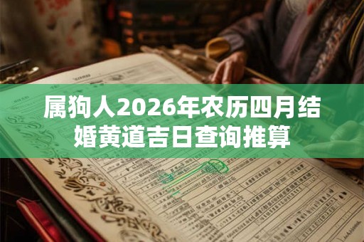 属狗人2026年农历四月结婚黄道吉日查询推算