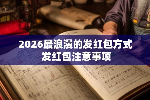2026最浪漫的发红包方式 发红包注意事项 2026最浪漫的发红包方式 发红包注意事项